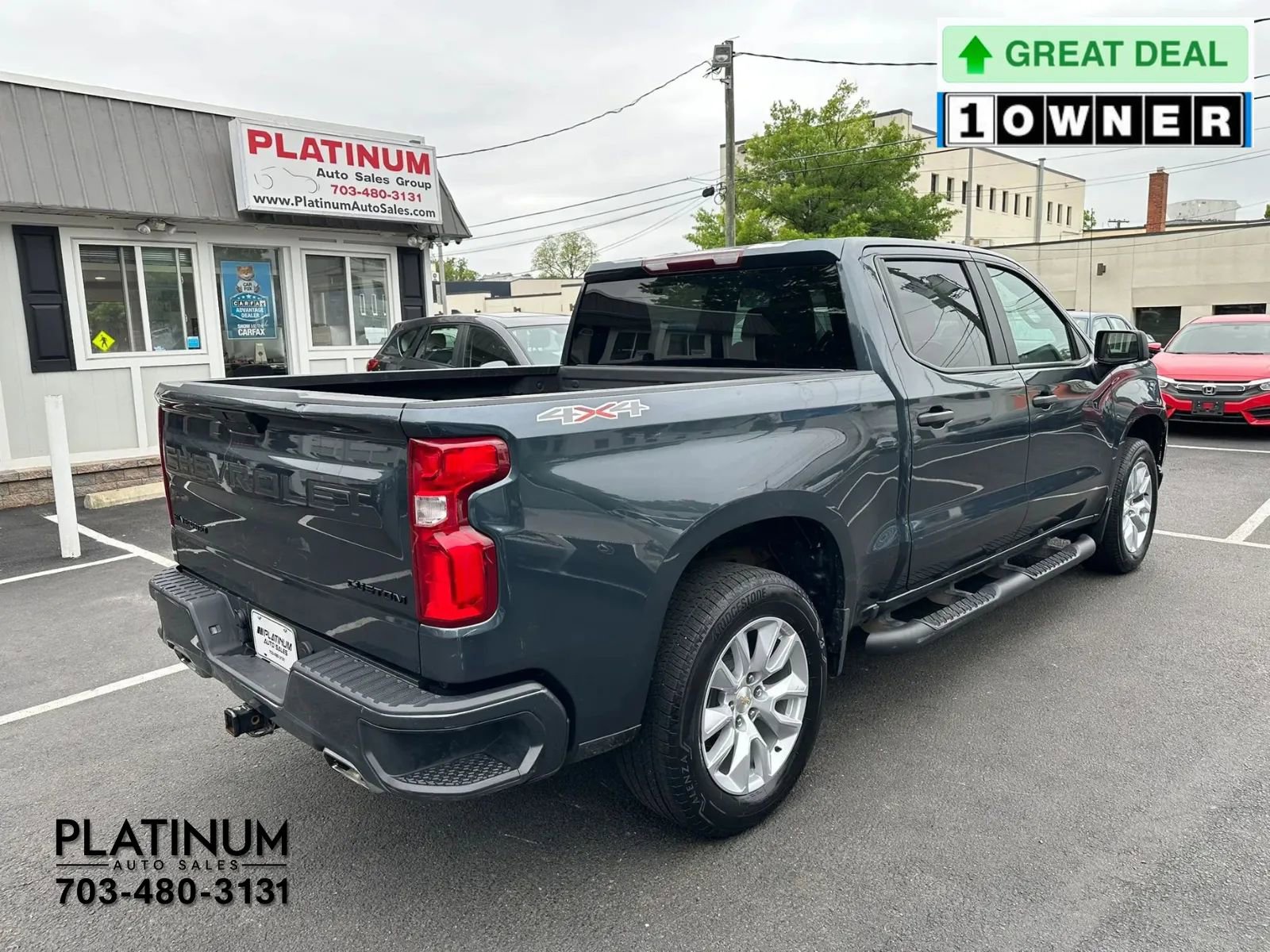 Used 2021 Chevrolet Silverado 1500 Custom w/ LPO, Dark Essentials Package AWD/4WD image 4