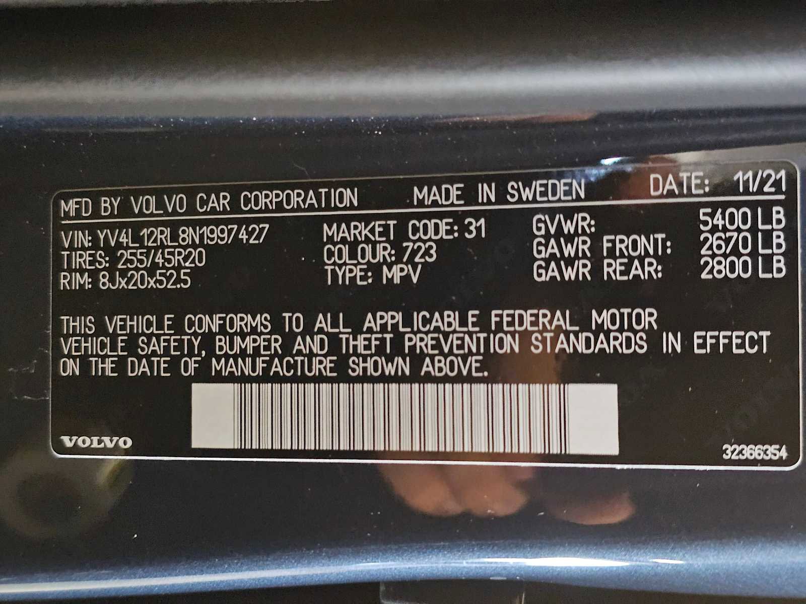 Used 2022 Volvo XC60 B5 Inscription w/ Advanced Package AWD/4WD image 38
