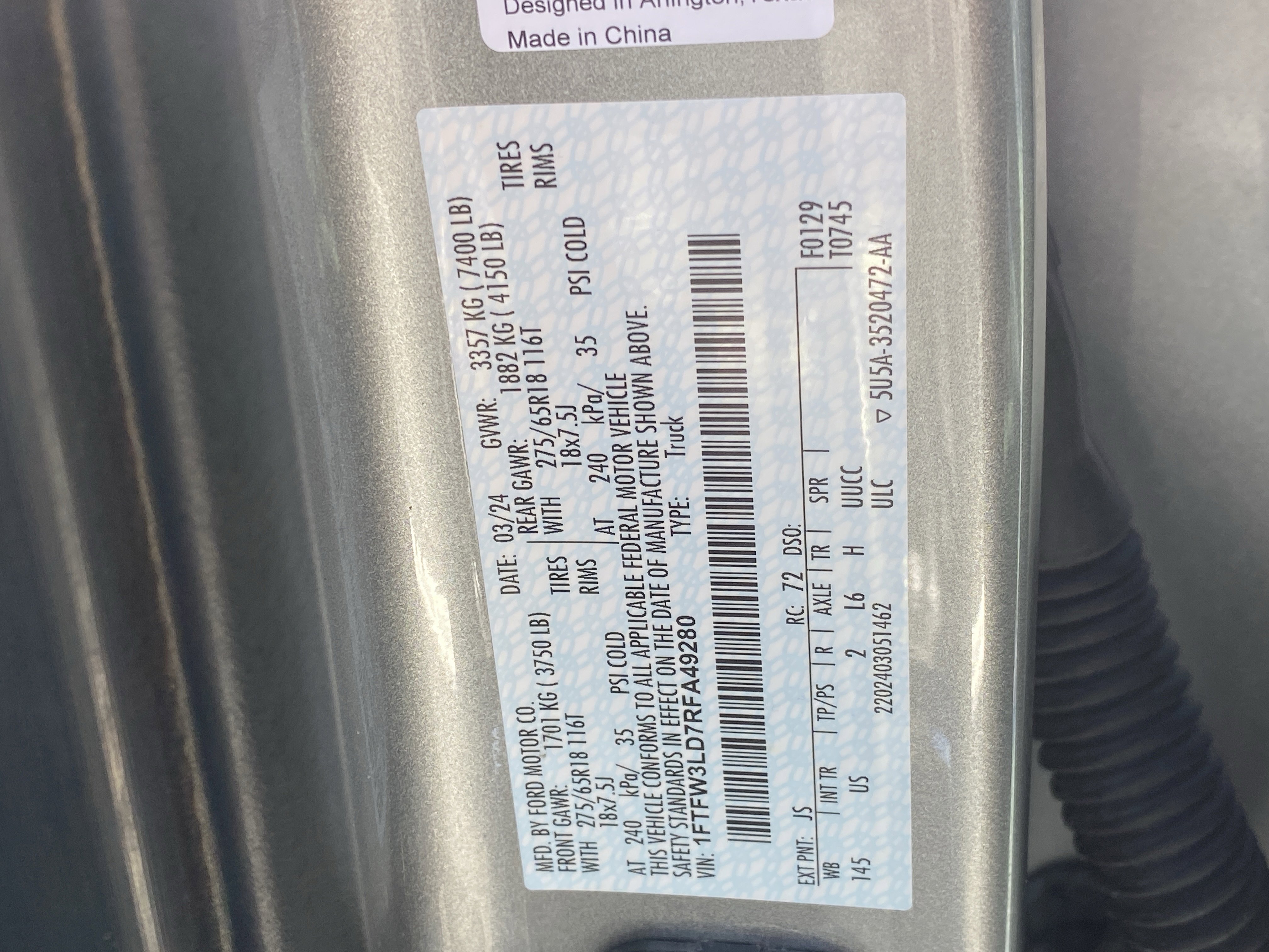 Used 2024 Ford F150 XLT w/ Mobile Office Package image 30