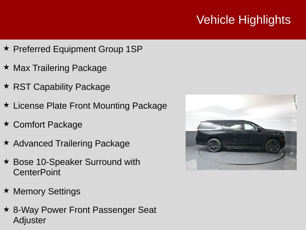 New 2026 Chevrolet Suburban RST w/ RST Capability Package AWD/4WD image 2