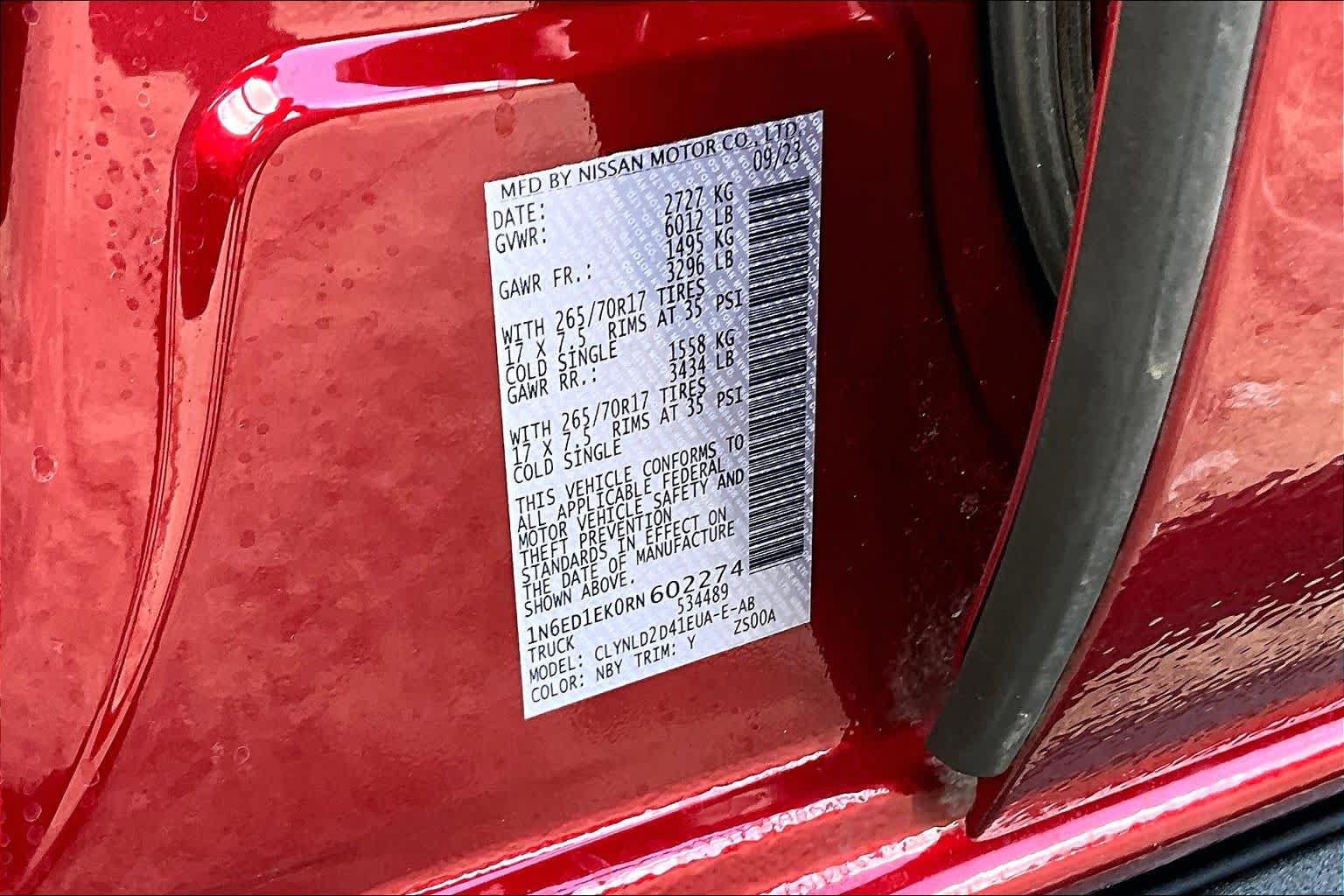 Certified 2024 Nissan Frontier PRO-4X w/ Pro Premium Package AWD/4WD image 34
