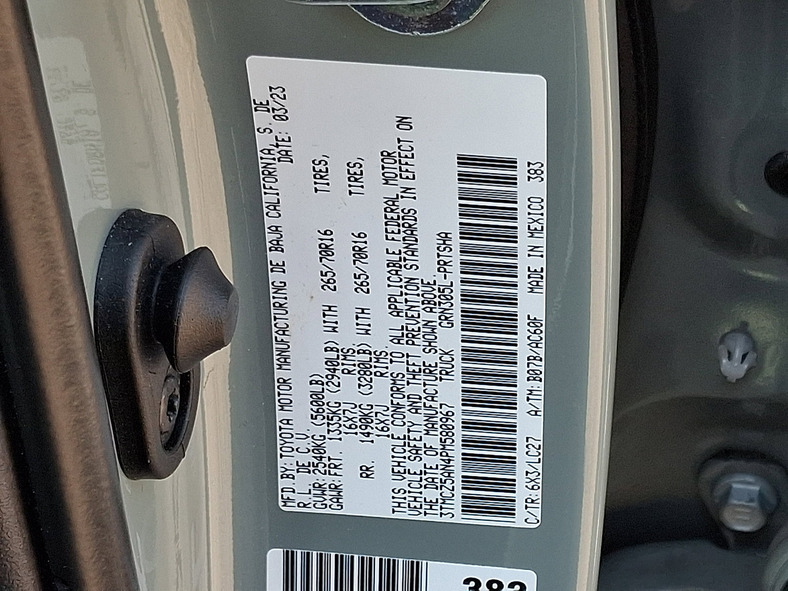 Used 2023 Toyota Tacoma TRD Off-Road w/ TRD Premium Off Road Package image 26