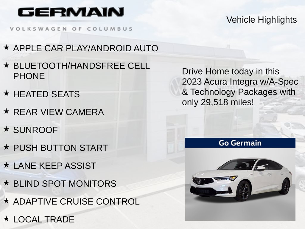 Used 2023 Acura Integra A-Spec w/ Technology Package FWD image 4