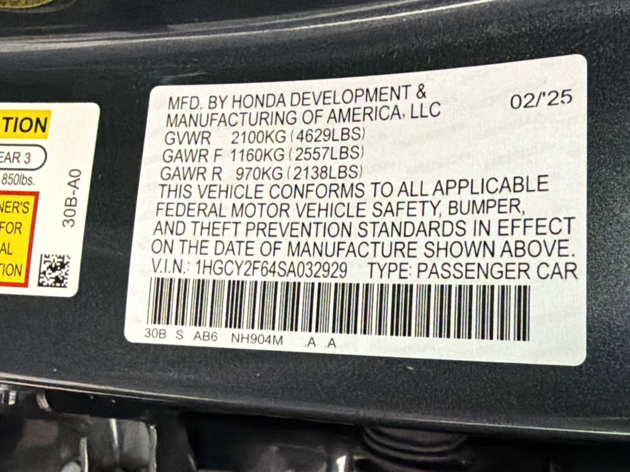 Certified 2025 Honda Accord EX-L image 18