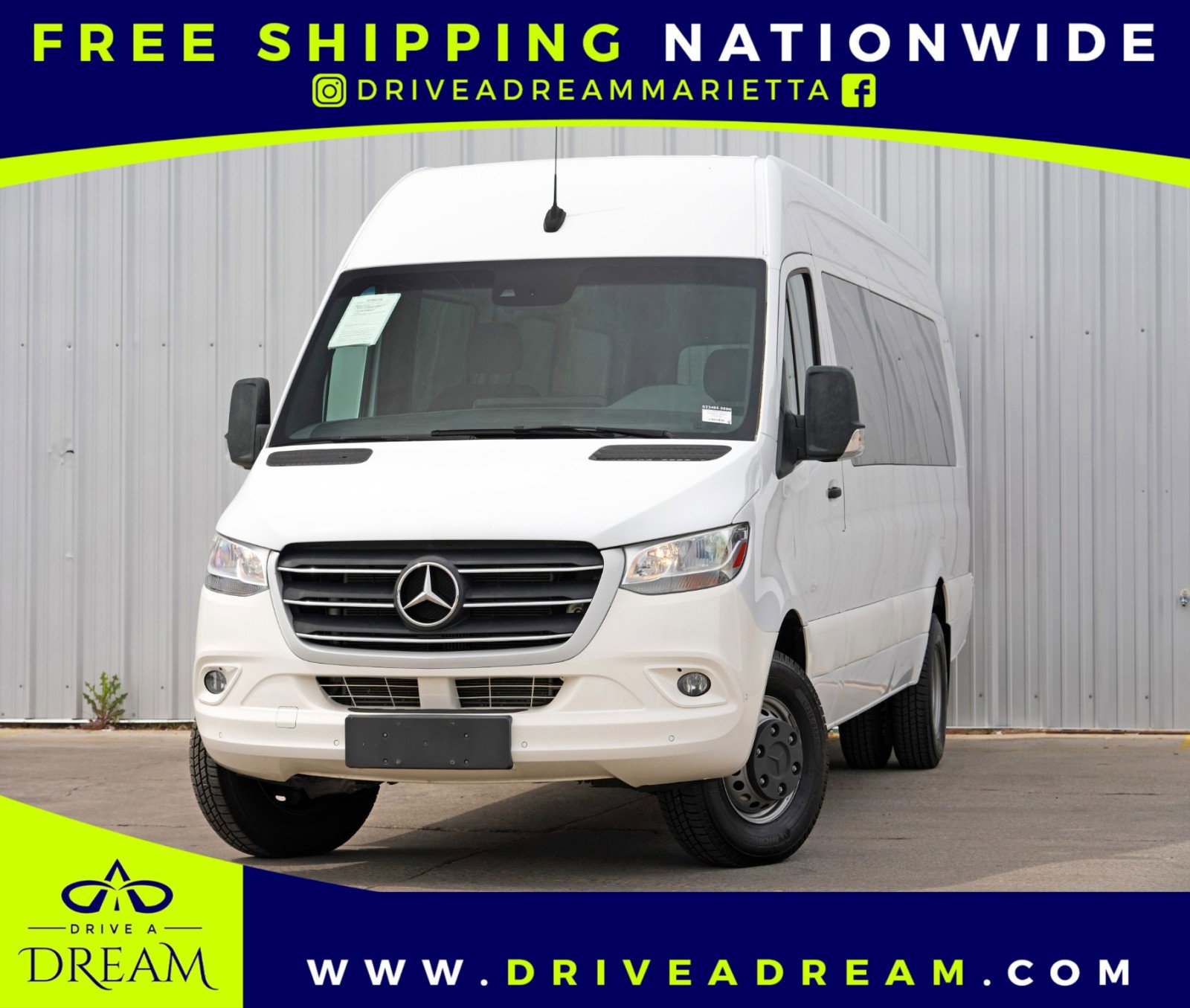 Used 2020 Mercedes-Benz Sprinter 3500 w/ Windows All Around Package