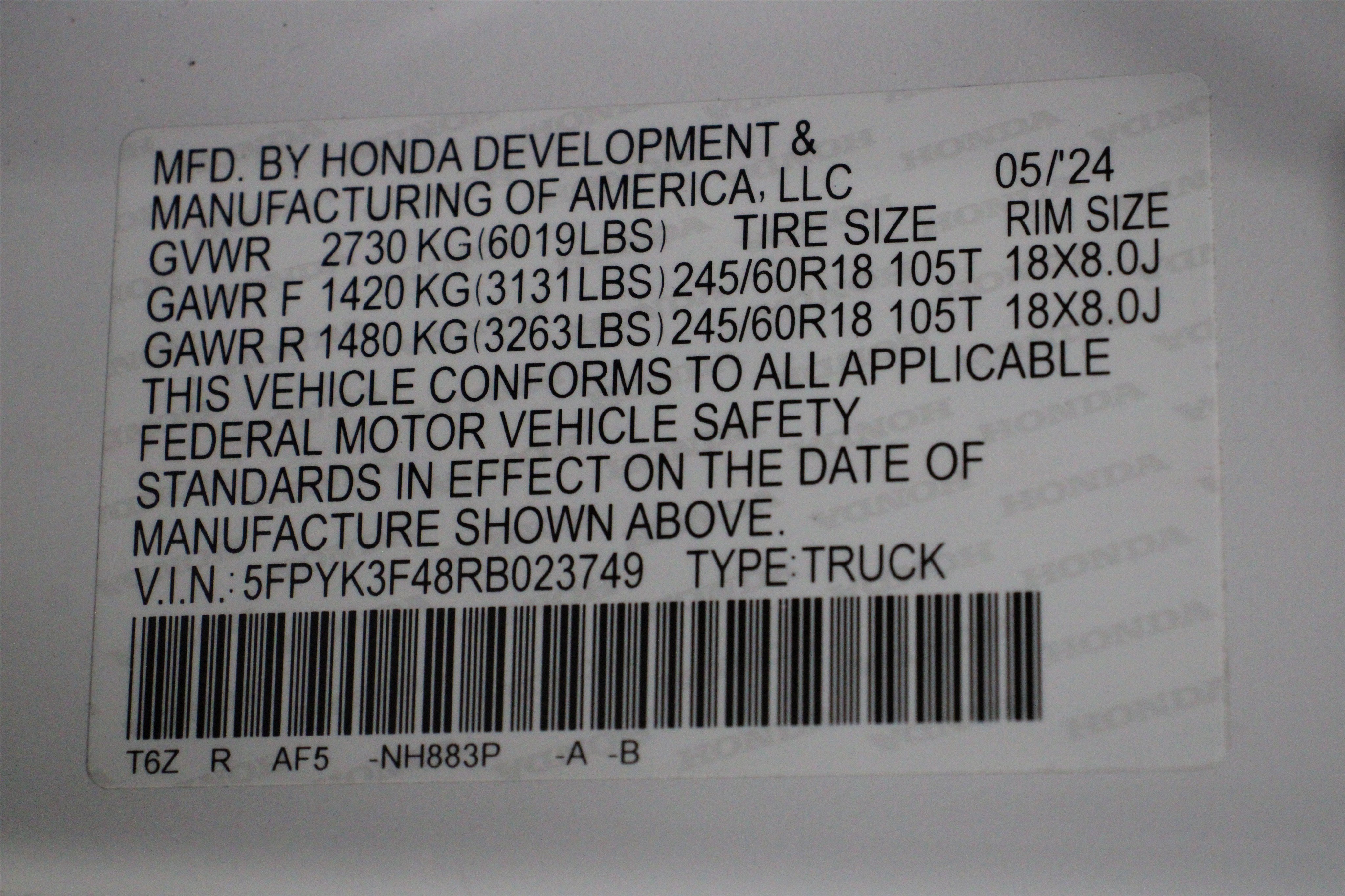 Used 2024 Honda Ridgeline RTL+ image 40