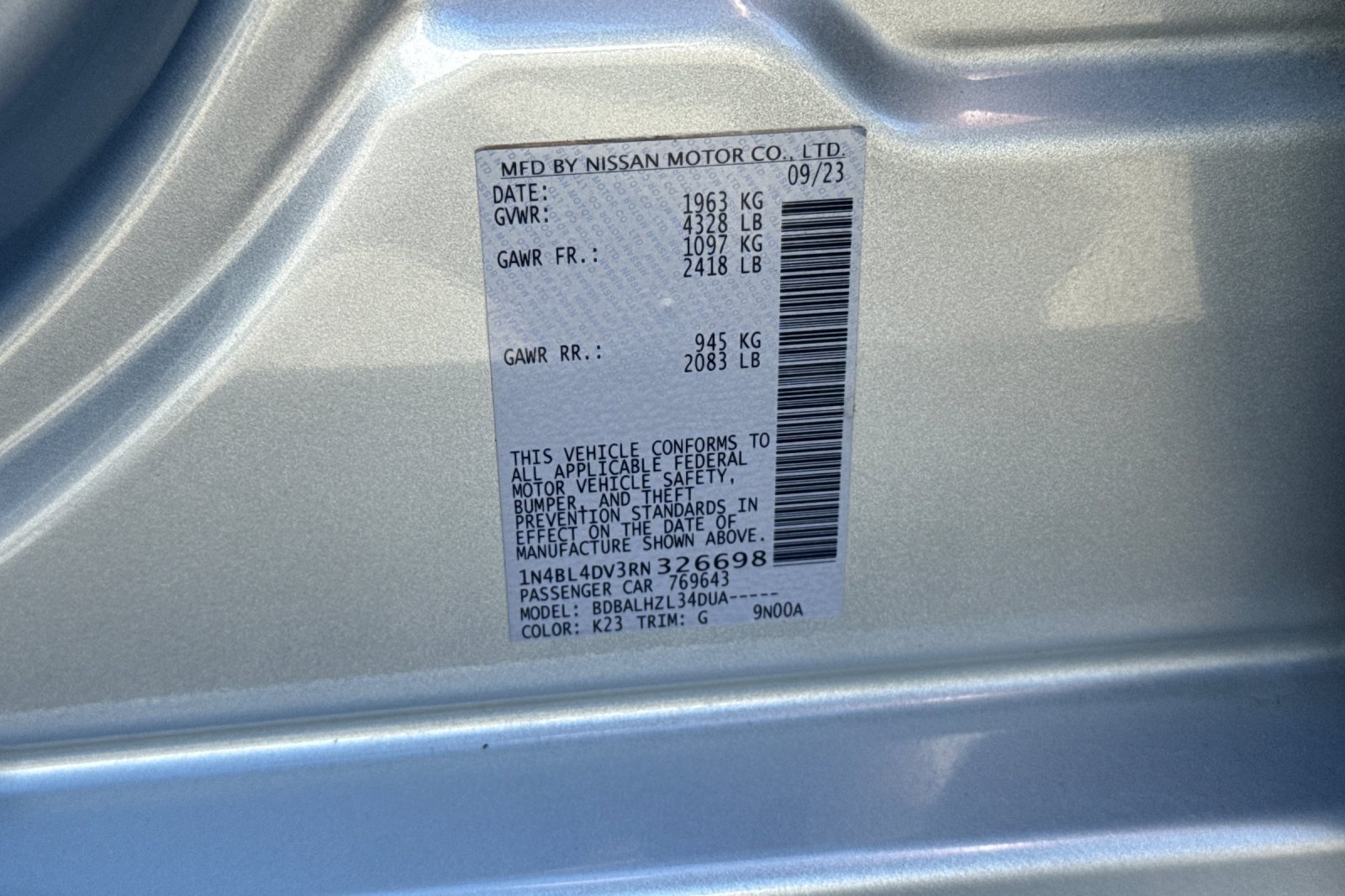 Certified 2024 Nissan Altima 2.5 SV FWD image 35