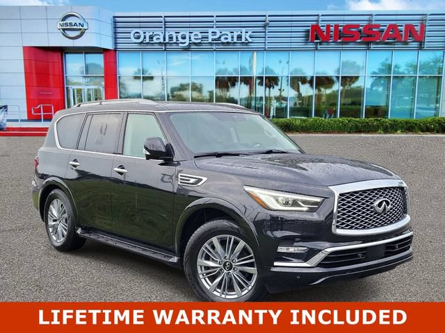 Used 2023 INFINITI QX80 Luxe w/ Cargo Package AWD/4WD video 1