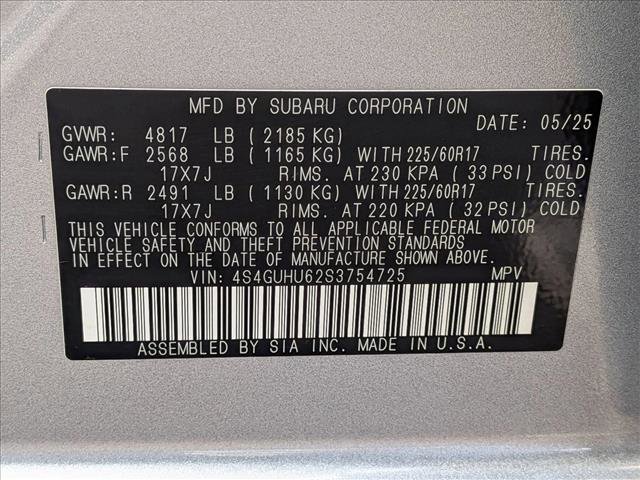 Certified 2025 Subaru Crosstrek 2.5i Wilderness w/ Crosstrek Mirror Package image 24