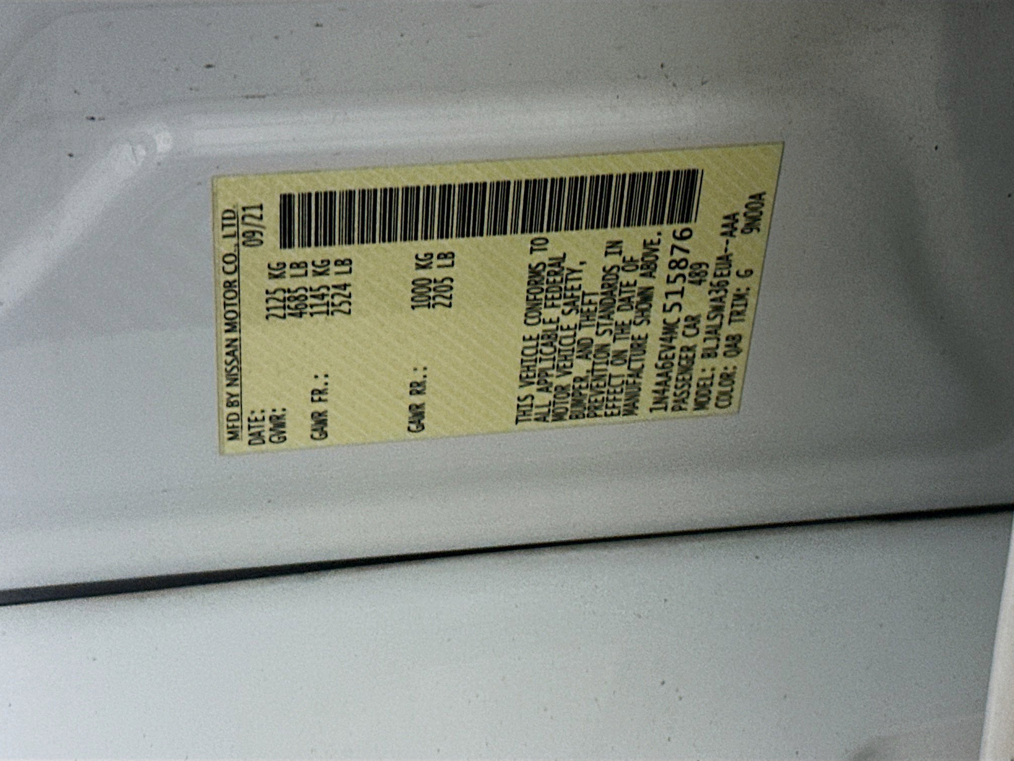 Used 2021 Nissan Maxima SR w/ Sport Mat Group image 12