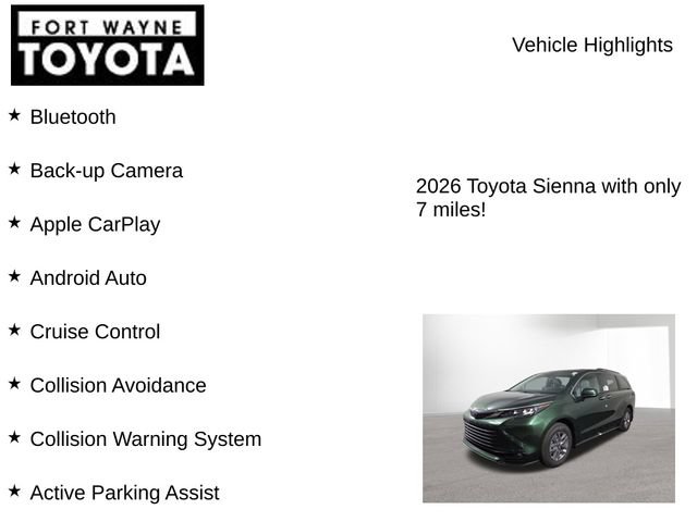 New 2026 Toyota Sienna XLE FWD image 7