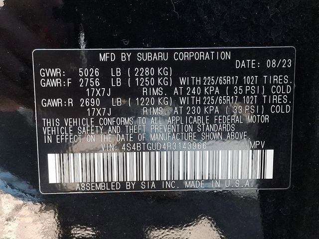 Certified 2024 Subaru Outback Wilderness AWD/4WD image 27