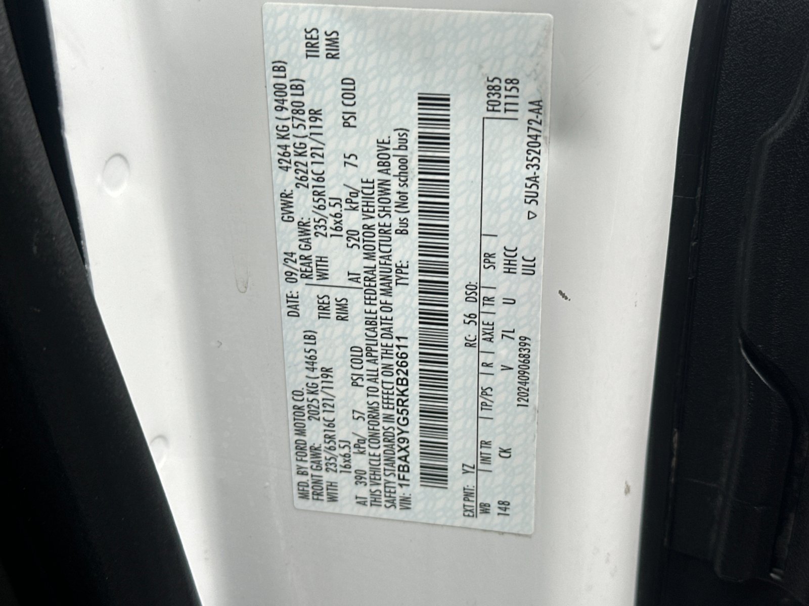 Used 2024 Ford Transit 350 XL AWD/4WD image 41