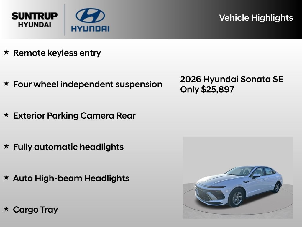 Used 2026 Hyundai Sonata SE FWD image 16