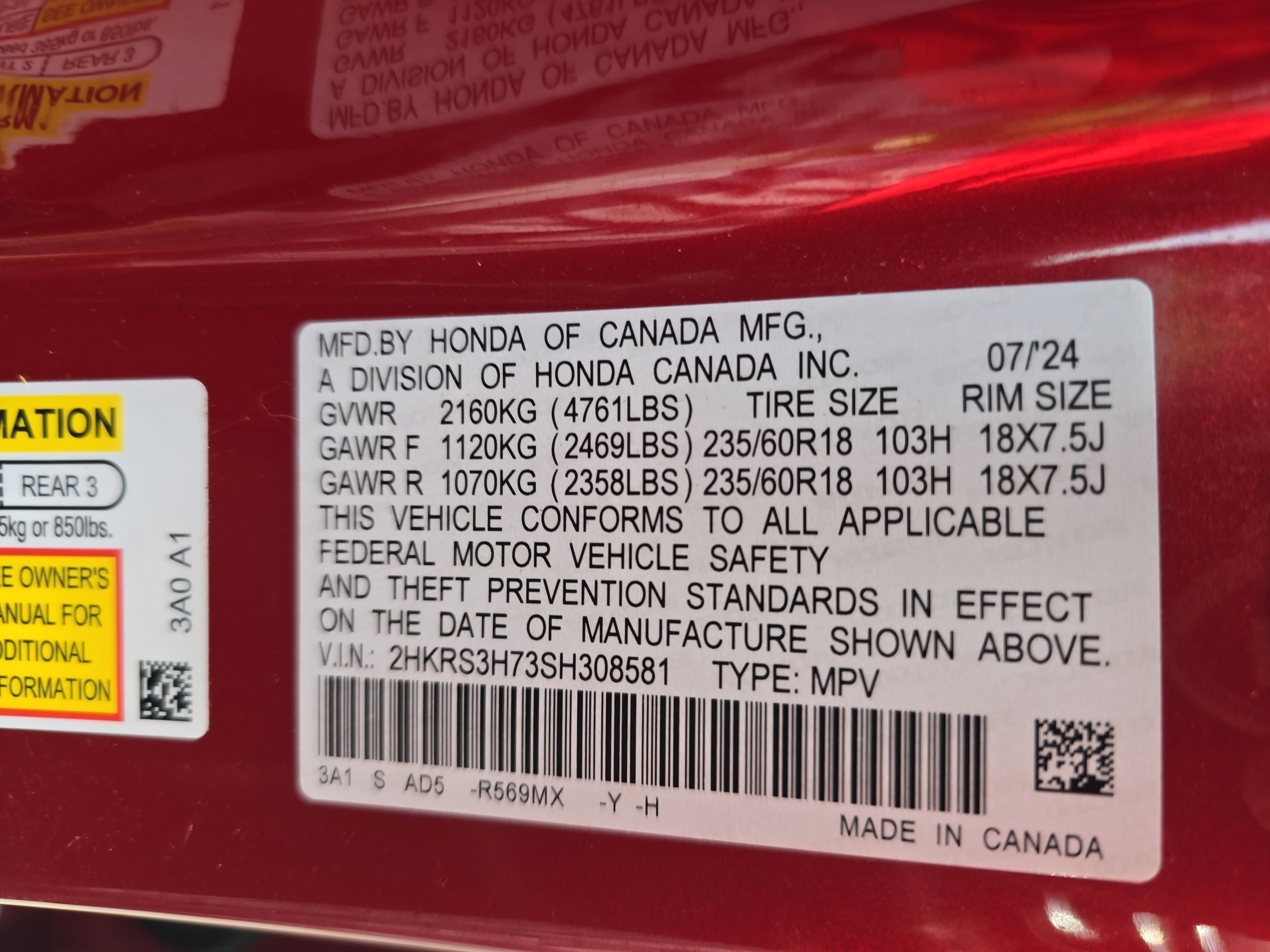 Certified 2025 Honda CR-V EX-L image 35