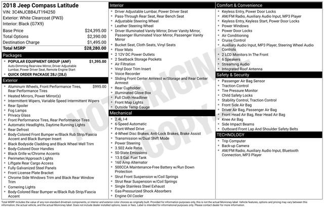 Used 2018 Jeep Compass Latitude w/ Popular Equipment Group image 15