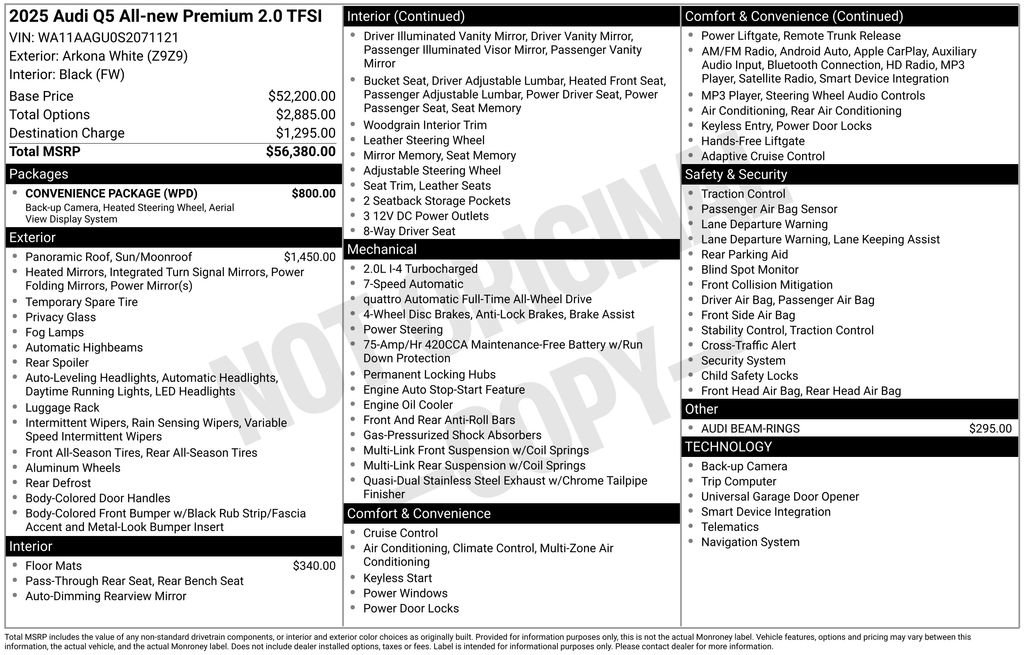 Certified 2025 Audi Q5 Premium w/ Convenience Package image 29