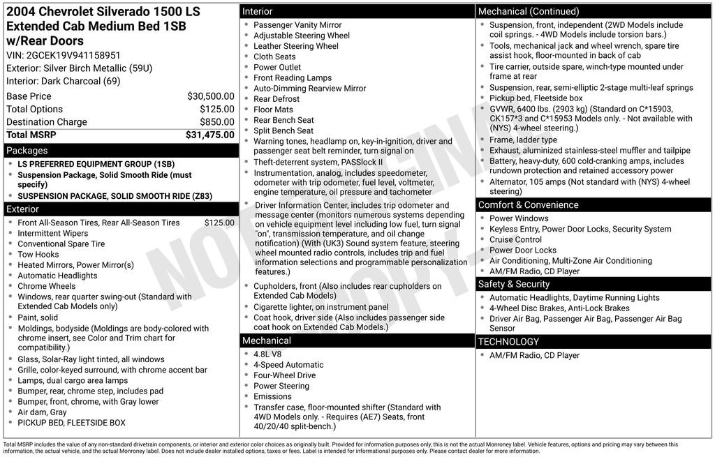 Used 2004 Chevrolet Silverado 1500 LS image 27