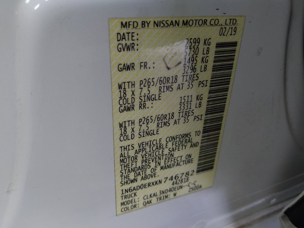 Used 2019 Nissan Frontier SL RWD image 33