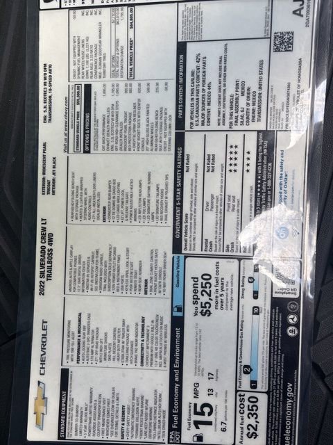 Used 2022 Chevrolet Silverado 1500 LT Trail Boss w/ Protection Package image 52