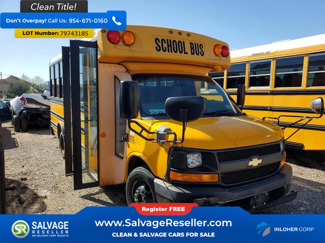 Used 2013 Chevrolet Express 4500 w/ School Bus Package