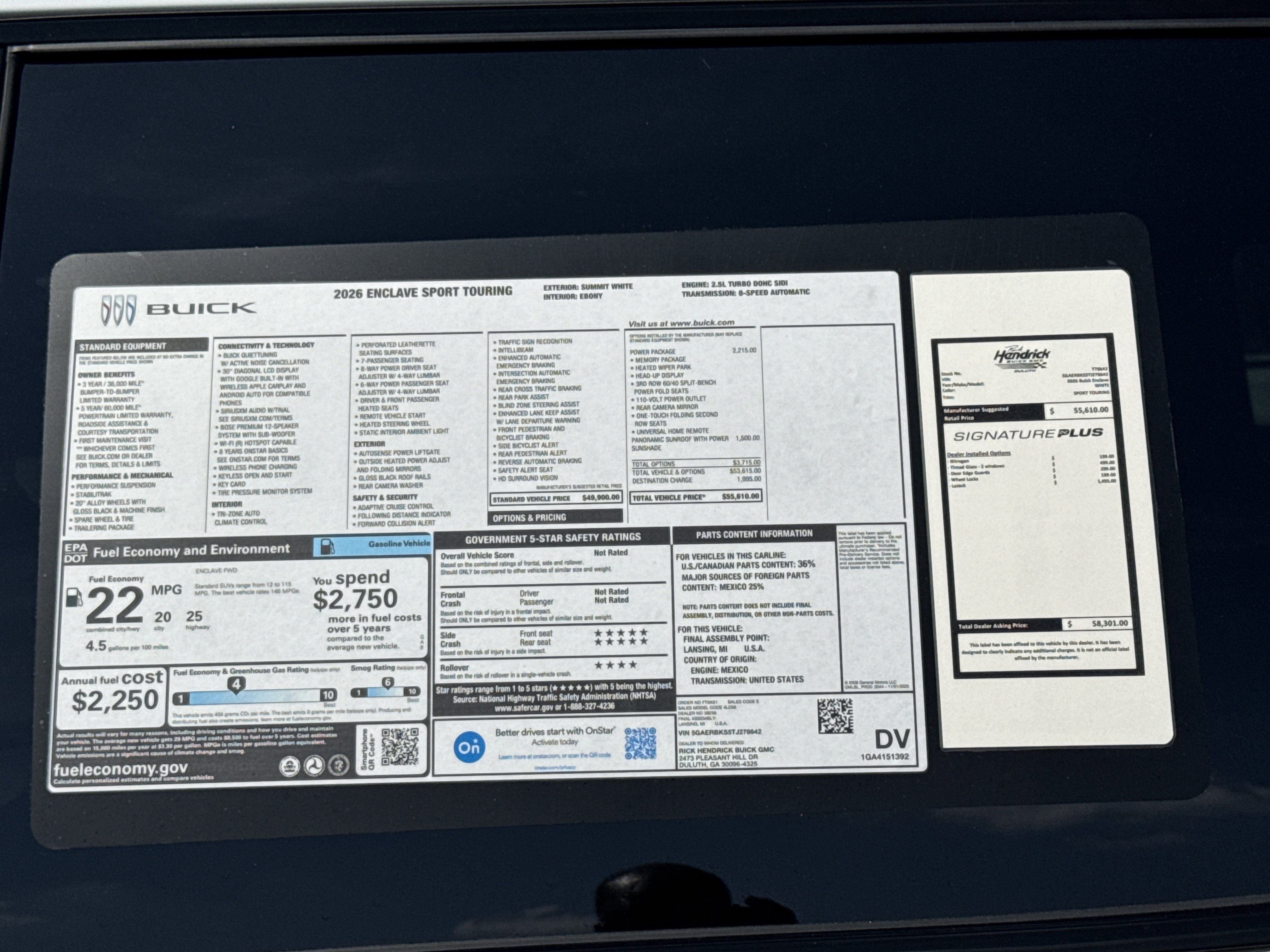 New 2026 Buick Enclave Sport Touring w/ Power Package image 39