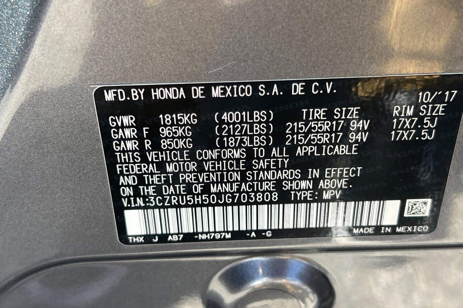 Used 2018 Honda HR-V EX image 21