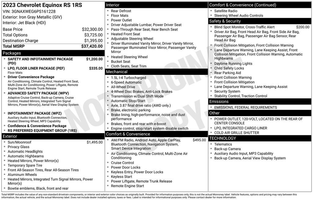 Certified 2023 Chevrolet Equinox RS image 10