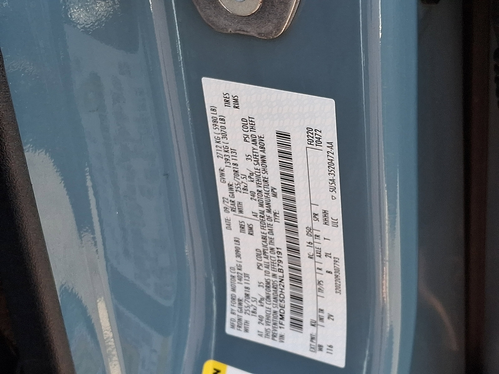 Certified 2022 Ford Bronco Outer Banks AWD/4WD image 29