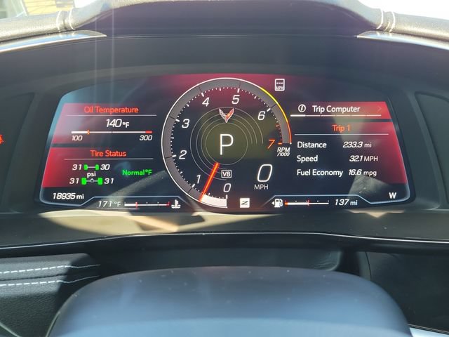 Certified 2023 Chevrolet Corvette Stingray Preferred Cpe w/ Z51 Performance Package RWD image 25