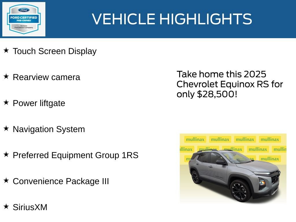 Used 2025 Chevrolet Equinox RS w/ Convenience Package III FWD image 23