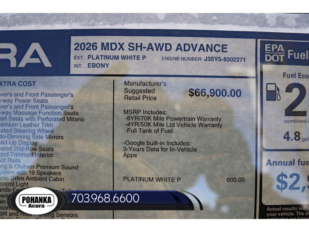 New 2026 Acura MDX w/ Advance Package image 43