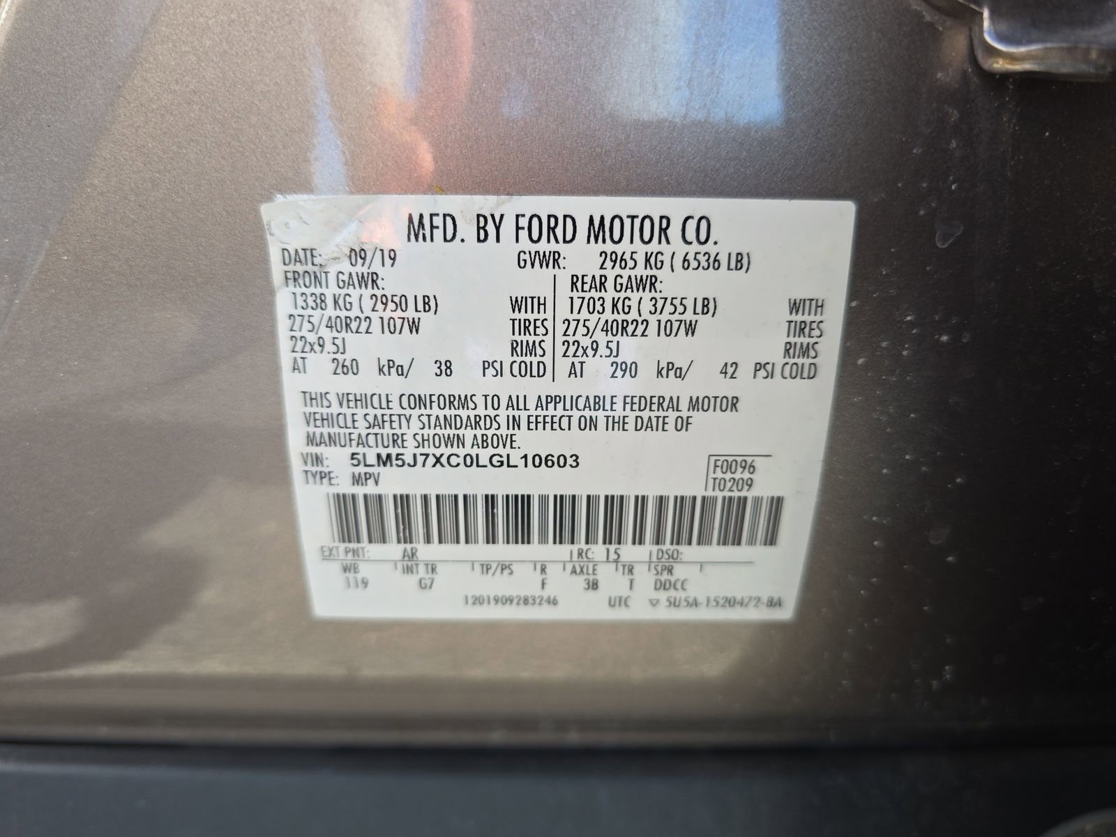 Used 2020 Lincoln Aviator Reserve w/ Equipment Group 202A image 32