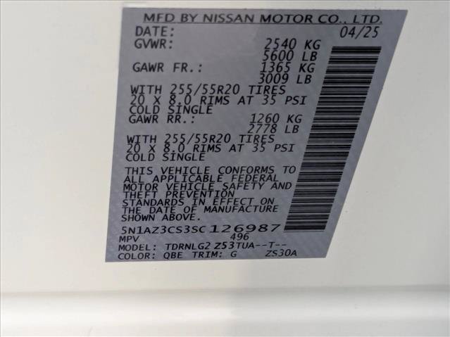 Used 2025 Nissan Murano SL w/ Cargo Package AWD/4WD image 26