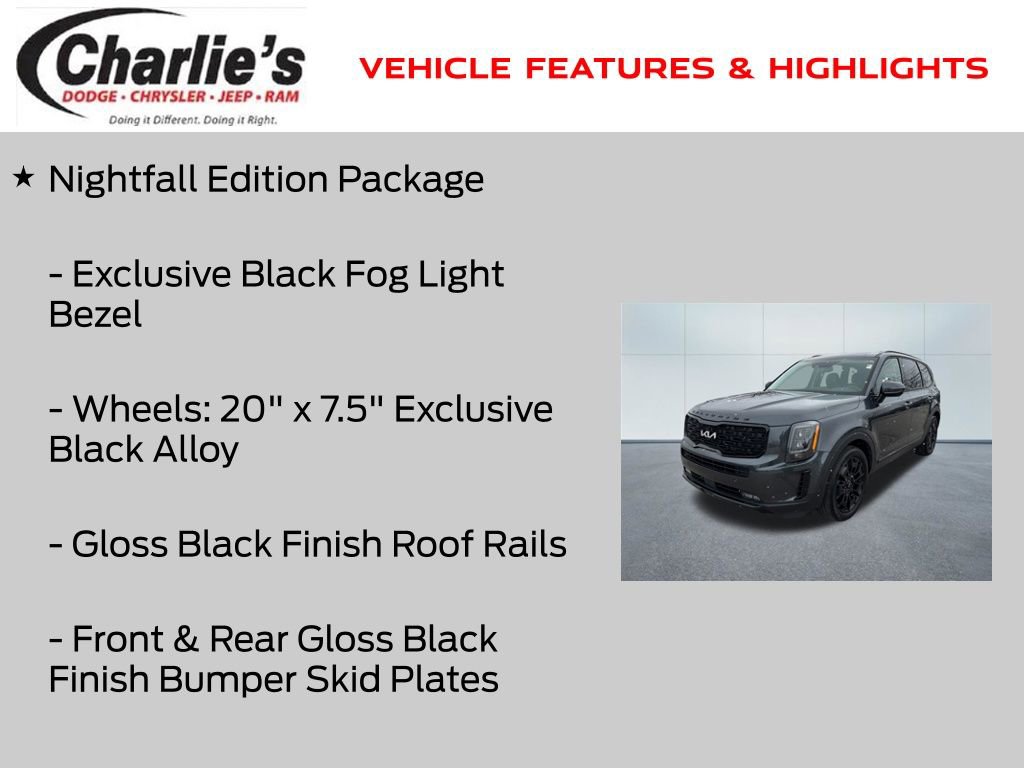 Used 2022 Kia Telluride SX w/ Nightfall Edition Package image 20