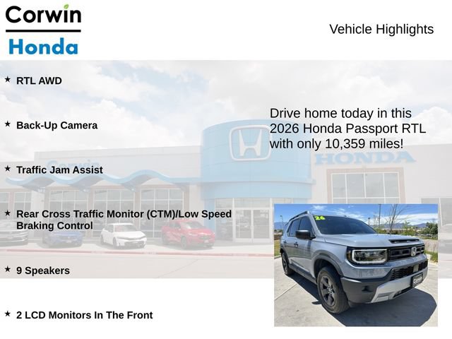 Used 2026 Honda Passport RTL image 6