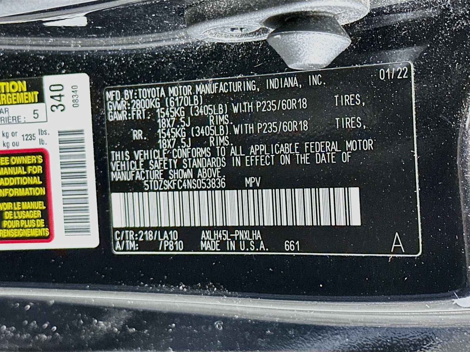 Used 2022 Toyota Sienna Limited AWD/4WD image 34