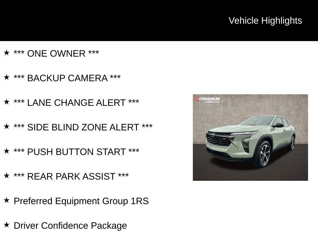 Used 2024 Chevrolet Trax RS w/ Driver Confidence Package image 2