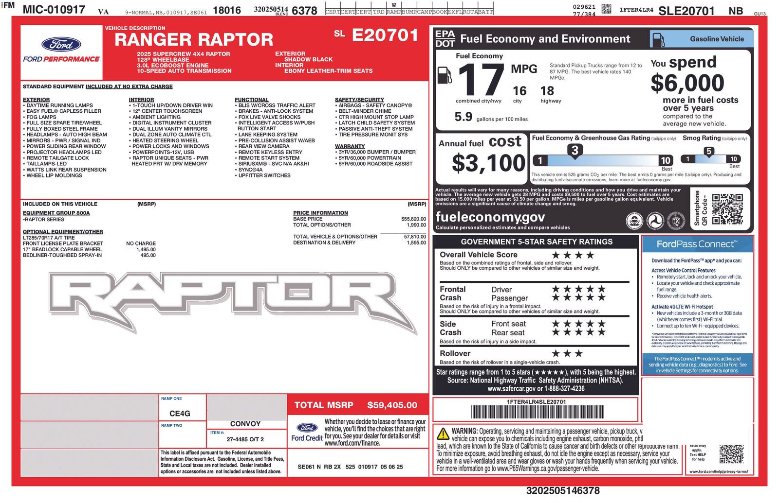 Used 2025 Ford Ranger Raptor AWD/4WD image 6
