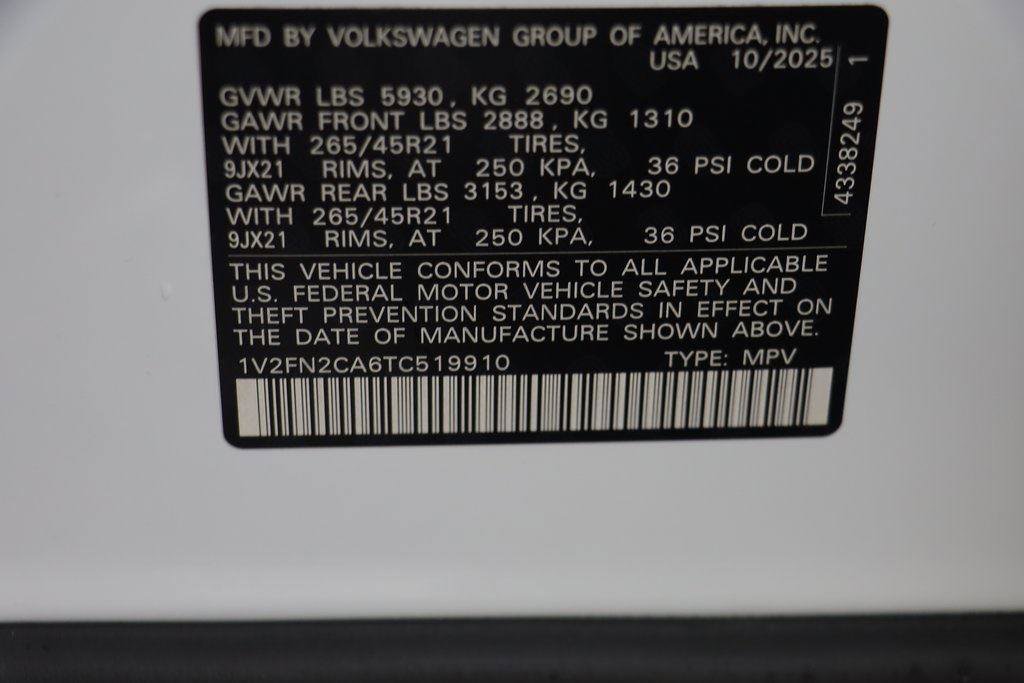 New 2026 Volkswagen Atlas SEL Premium R-Line image 26