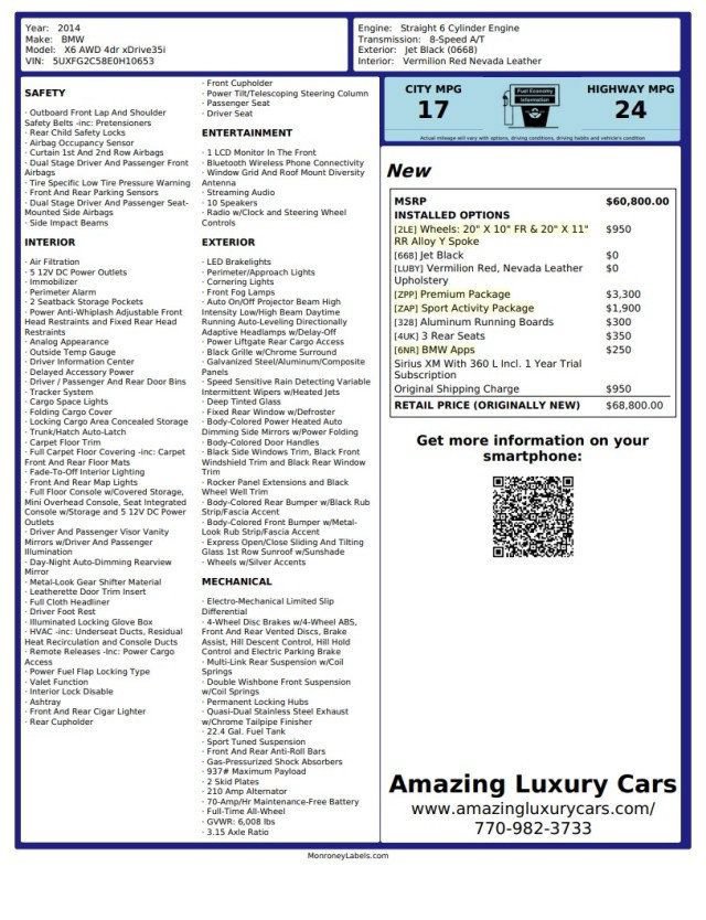 Used 2014 BMW X6 xDrive35i AWD/4WD image 25