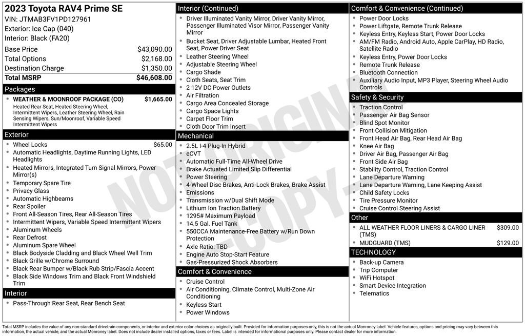 Used 2023 Toyota RAV4 SE w/ Weather & Moonroof Package image 35