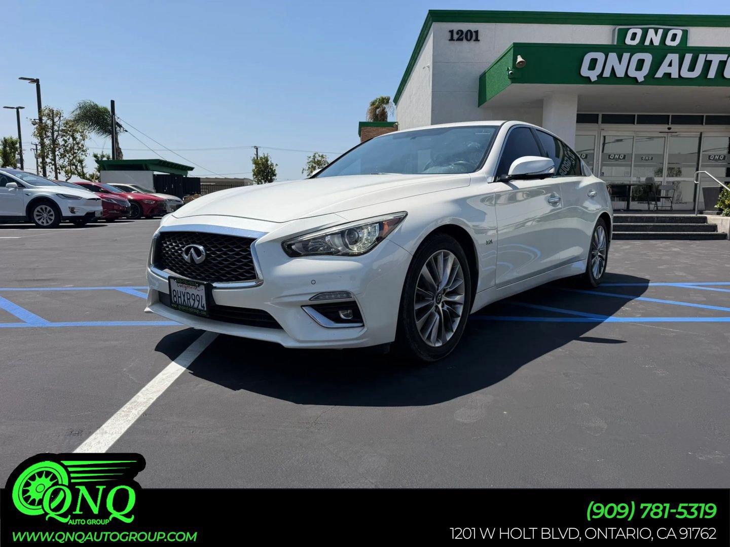 Used 2019 INFINITI Q50 Luxe w/ Essential Package (3.0T Luxe) RWD image 1
