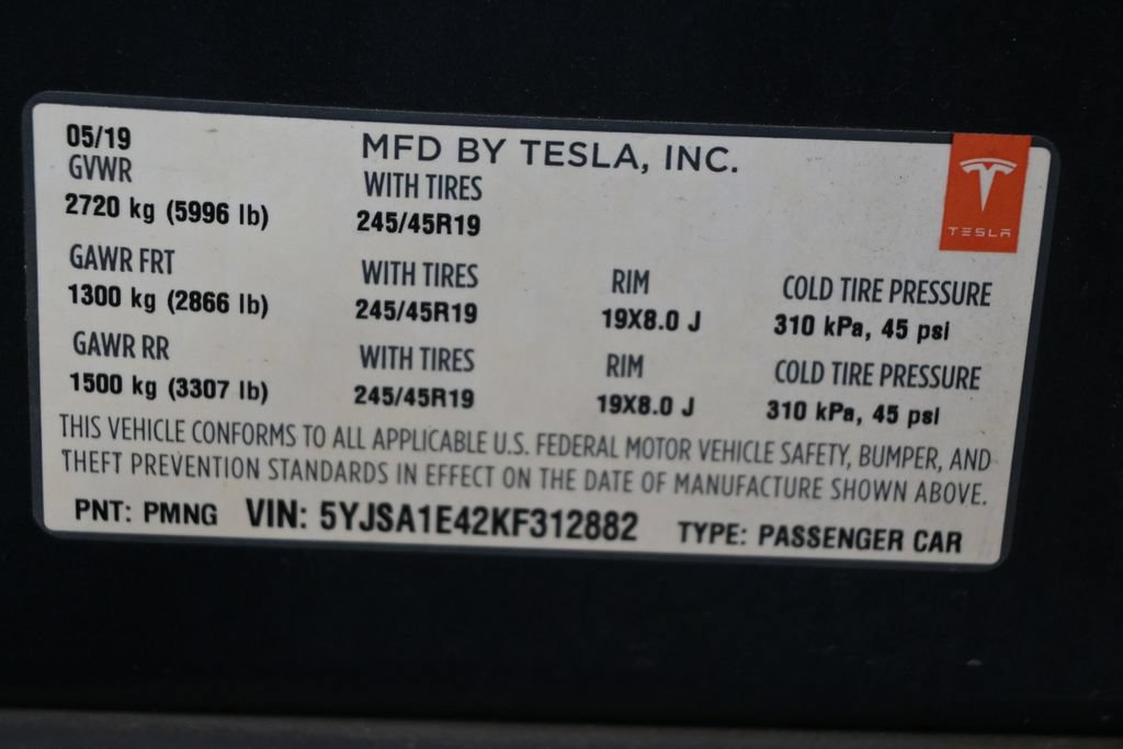 Used 2019 Tesla Model S Performance AWD/4WD image 12