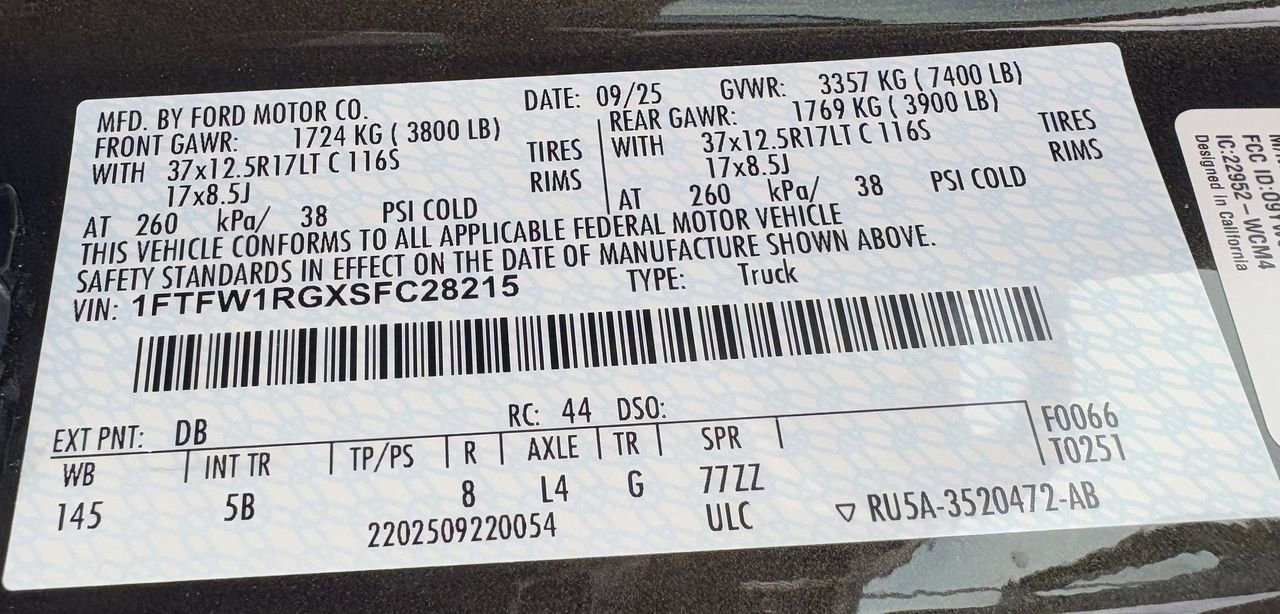 New 2025 Ford F150 Raptor AWD/4WD image 69