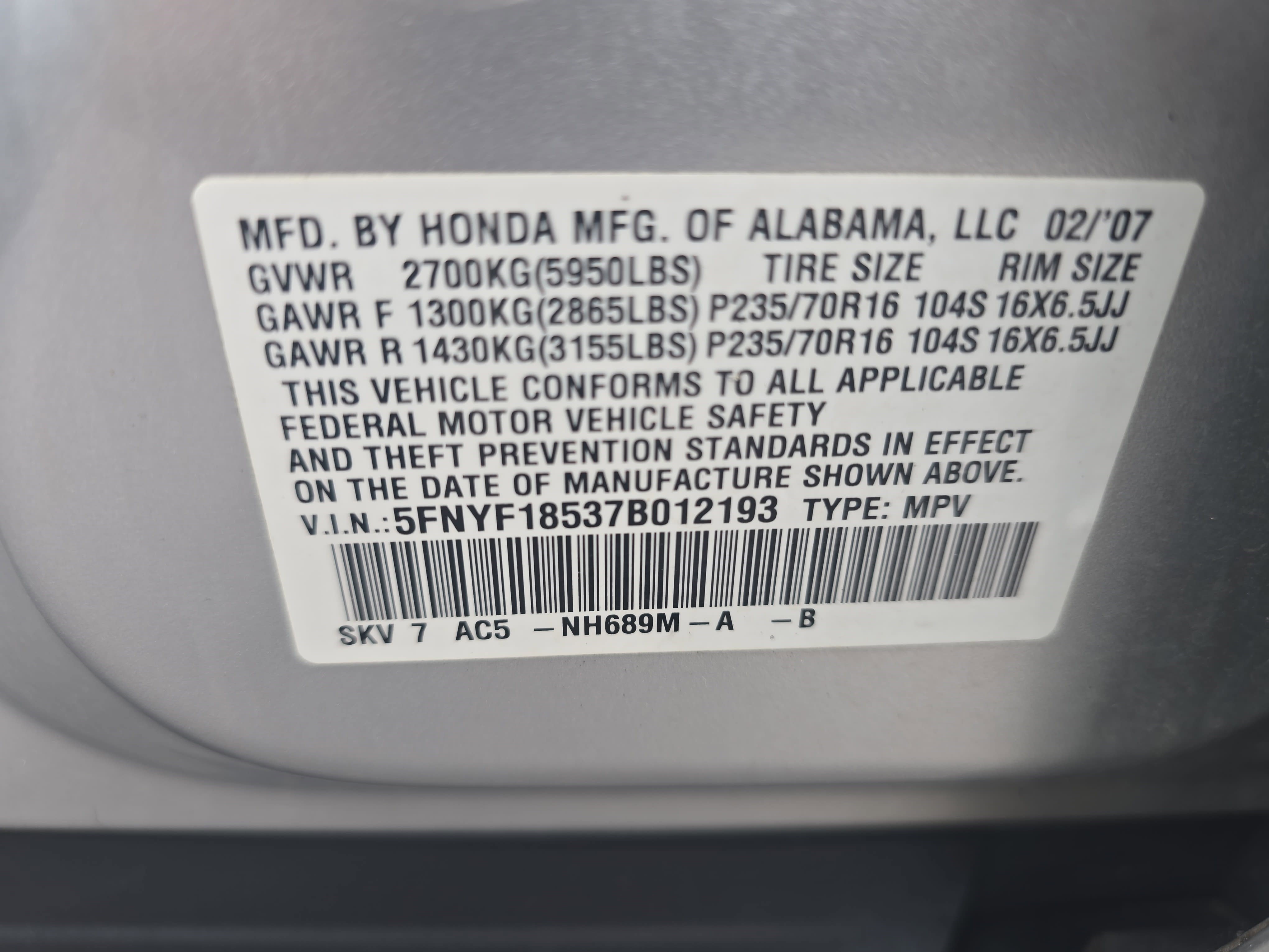 Used 2007 Honda Pilot EX-L image 35