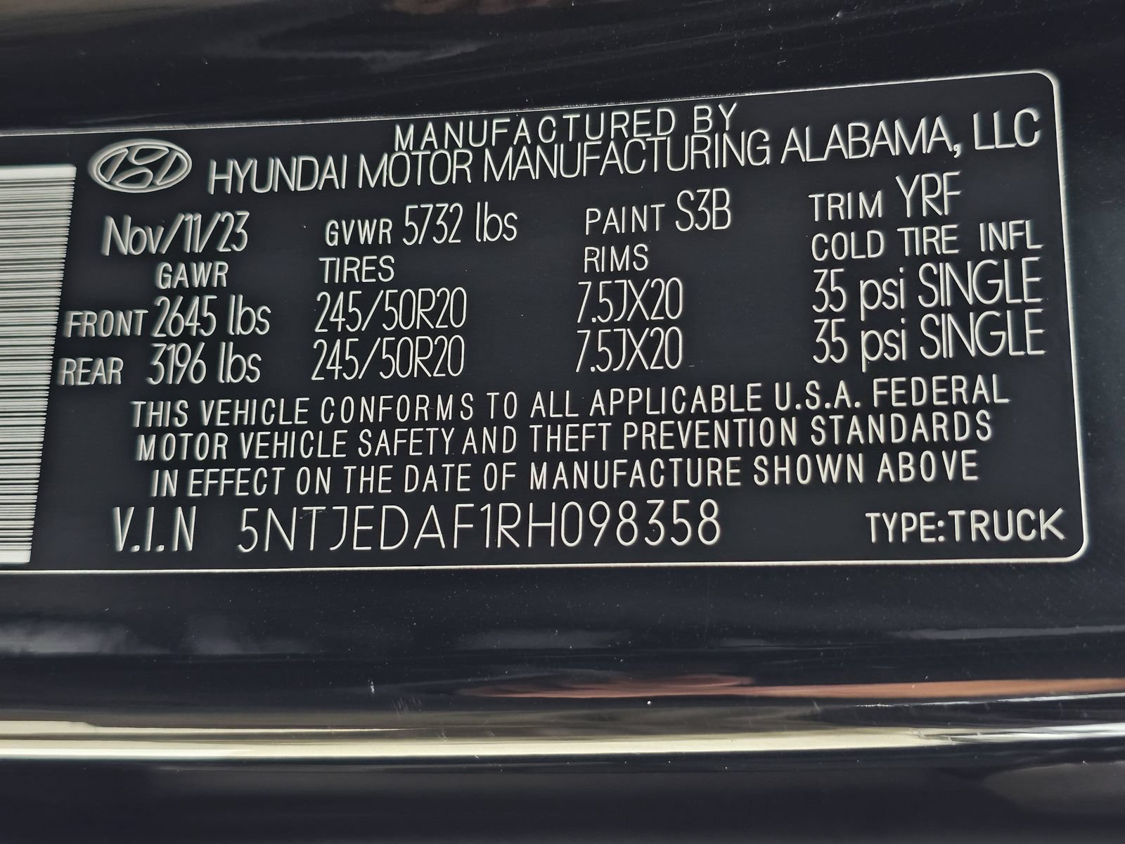 Certified 2024 Hyundai Santa Cruz Limited AWD/4WD image 33