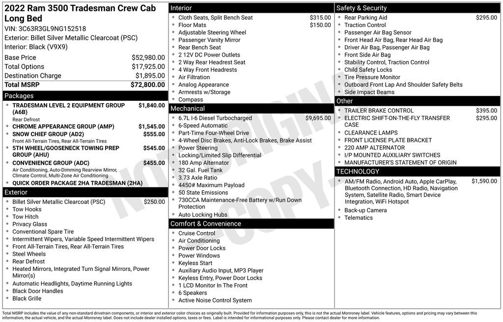 Used 2022 RAM 3500 Tradesman image 7