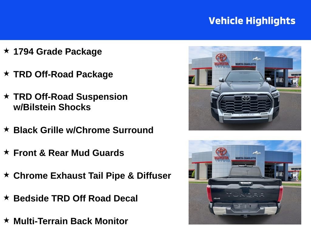 Used 2023 Toyota Tundra 1794 Edition w/ TRD Off-Road Package image 4