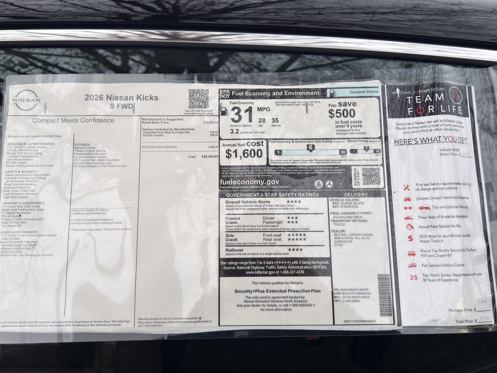 New 2026 Nissan Kicks S image 12